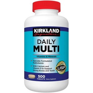 커클랜드 데일리 멀티 비타민 500정 (타블렛) Kirkland Daily Multivitamin 500tabs, 1개