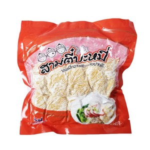 [태국 생면 국수] 사암띠 생 에그누들 국수 500g woldfood, 1개