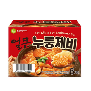 이가자연면 얼큰 누룽제비 수제비, 801g, 2개