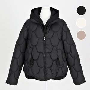 몬스터캐나다 여성 레이어드 후드누빔패딩 / 물결누빔 두툼한 볼륨감