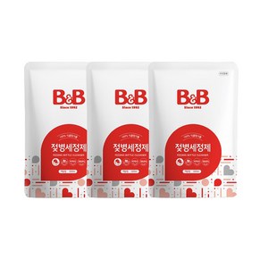 비앤비 젖병세정제 액상형 리필, 500ml, 3개