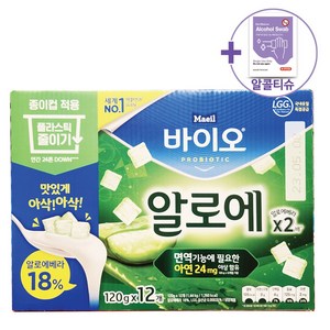 코스트코 매일바이오 요거트 알로에 120G X 12 [개별포장] + 더메이런알콜티슈