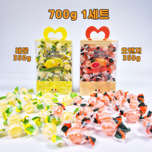 포지타노 카스텔리모 레몬 캔디 350g + 오렌지 캔디 350g, 2개