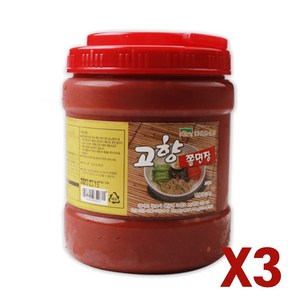 [고향식품] 쫄면장 2Kg (냉면 등 비빔용), 단품, 3개