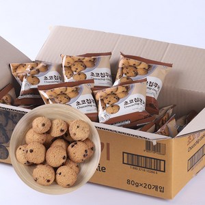 신흥 초코칩 쿠키, 80g, 20개