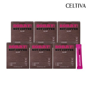 SORRY! NOT COFFEE 쏘리낫커피 블랙, 30포, 6개, 2g