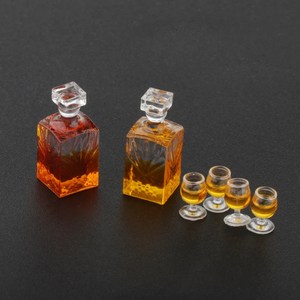 Dollhouse Miniatures Bottles 소형 주류 병 주스 소다 주방