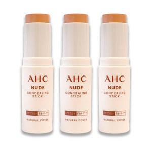 AHC 누드 컨실링 스틱 내추럴 커버 크림 SPF50+ PA++++, 톤업베이지, 10g, 3개