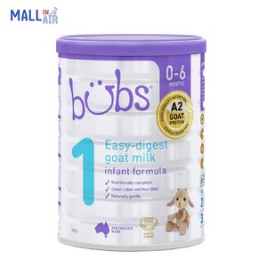 호주 법스 Bubs 산양 분유 1단계 0-6개월 800g, 1개