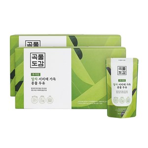 곡물도감 국산 무가당 말차 서리태 가득 콩물두유, 30개, 180ml