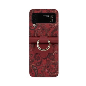 카루소 페이즐리 가죽 카드 수납 다이어리형 휴대폰 케이스