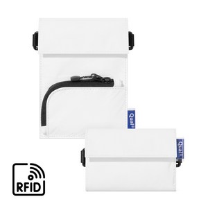 퀄팩 투어리스트 월렛 RFID 차단 여행용 목걸이 여권지갑
