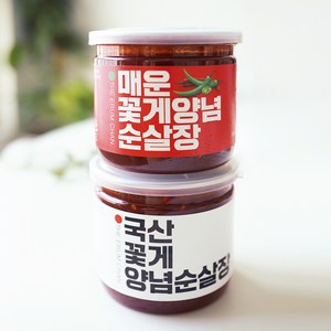 [이룸찬] 꽃게 순살 양념게장300g 꽃게 매운 순살 양념게장300g 2개, 1세트