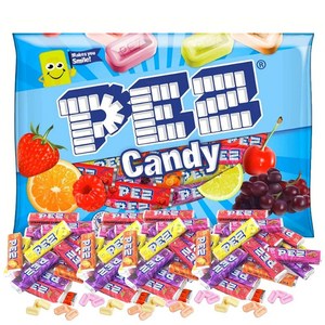 PEZ Candy Refill Rolls 11 oz Vaiety Bag (appox 35 Full PEZ 캔디 리필 롤 11온스 다양한 가방(각 가방에 전체 롤 약 35개, 1개