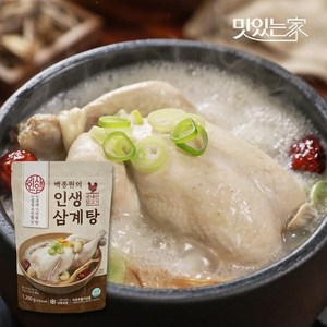 [백종원] 인생삼계탕 / 1200g 3팩, 없음, 1.2kg, 3개