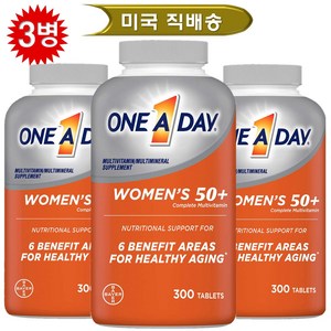 One A Day Women's 50+ Healthy Advantage 원어데이 여성 멀티비타민 50세이상 헬시 어드밴티지 300정, 3개