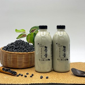 [순진식품] 100% 국내산 순수하고 진한 서리태콩물, 2개, 1L