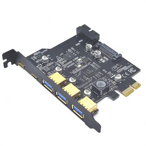 USB 3.2 Gen2 Type C PCIE 카드 허브로 컴퓨터 포트를 확장하십시오.