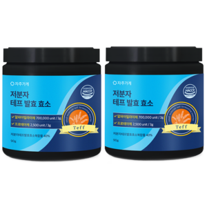 저분자 테프 발효 효소 곡물 분말 식약청 HACCP 자주가게, 2개, 90g