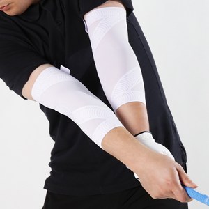 TW치킨윙교정엘보테이핑보호대 / 티칭웨어스포츠테이핑기술 / UV차단99.9%팔토시대용 골프엘보 부상방지 통증완화 & 치킨윙교정 스윙팔자세교정 [남여공용], 양팔XL사이즈