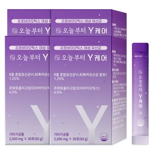 오늘부터 Y케어 질 유래 특허 여성유산균, 60g, 4개