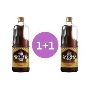 샘표 양조간장 701, 1.7L, 2개