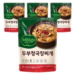 비비고 두부 청국장찌개, 460g, 4개