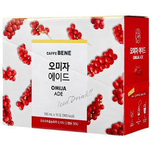 카페베네 오미자 에이드, 190ml, 10개