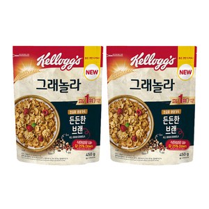 켈로그 든든한 브랜 그래놀라 시리얼, 450g, 2개