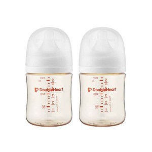 [더블하트] 모유실감 3세대 PPSU 제뉴인화이트 160ml 트윈팩, 2개