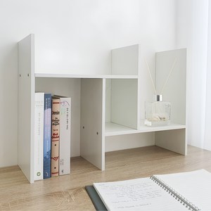 라라아비스 미니 데스크 수납 선반 L자 책꽂이, 화이트