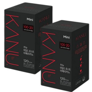 카누 깔끔한 미니 마일드 로스트 아메리카노 커피 120개입 x 2개, 900mg