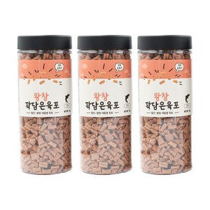 펫라벨 왕창 꽉담은육포 강아지간식 1 000g, 3개, 1kg, 연어