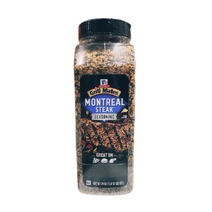 메코믹 스테이크 버거 폭크 시즈닝 (MCCORMICK Grill Mates Montreal Steak Seasoning) 822g 1개 그릴 음식의 풍미를 살려주는