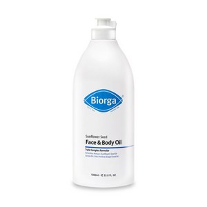 바이오가bioga 썬플라워씨드 페이스&바디오일 온가족 보습 1000ml 대용량, 1L, 1개