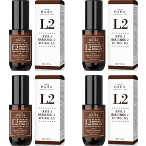 코스드바하 L2 바쿠치올 2% 레티놀 0.5% 비타민A 앰플 세럼, 4개, 30ml