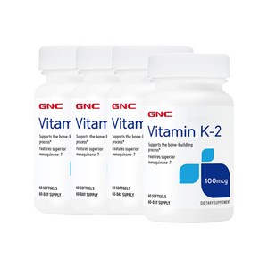 지앤씨 비타민K2 100mcg 60소프트젤 x4, 4개, 60정