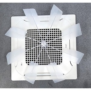 제트윈 에어컨바람막이 .에어컨날개. 에어컨실링팬. 에어컨선풍기. 에어컨바람개비. 에어컨바람순환팬. 에어컨냉풍.직바람.에어컨바람돌이 에어컨무동력팬 .천장형에어컨바람막이. 신형특허품, 2700개, 제트윈 화이트