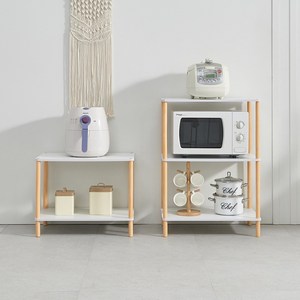 식스포인츠 다용도 주방 미니 선반 전자렌지대 오븐 틈새 수납장