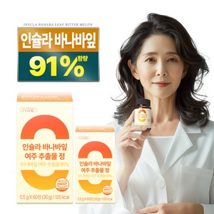 인슐라 바나바잎 추출물 고함량 91% 여주 케어, 2개, 60정