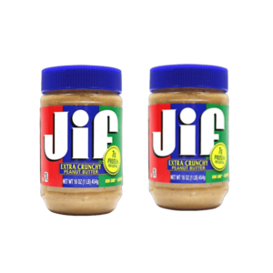 Jif 크런치 땅콩버터, 454g, 2개