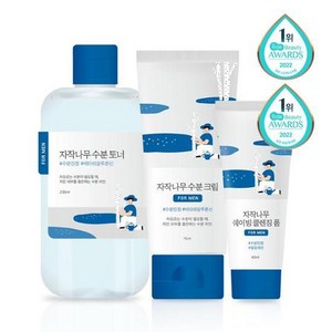 라운드랩 포 맨 자작나무 토너/크림 2종 세트(+쉐이빙폼 40ml 증정), 1개