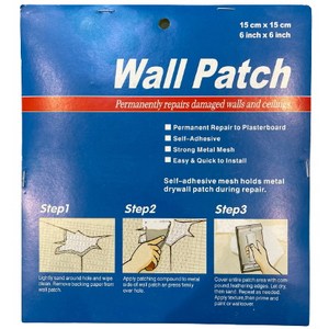 TEK WALL PATCH 월패치 벽보수 구멍메꿈 메꿈재, 15X15, 1개