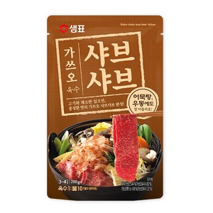 샘표 가쓰오 샤브샤브 육수 3~4인분, 200g, 8개