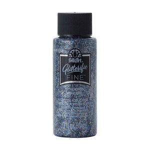 포크아트 글리터 파인 아크릴 물감 색상선택 FolkAt Glitteific Fine Acylic Paint, 8 Black Opal