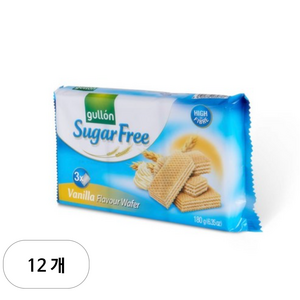 구욘 슈가프리 바닐라향 웨이퍼, 180g, 12개
