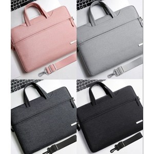 Terry 초경량 심플한 노트북 가방 파우치, 핑크