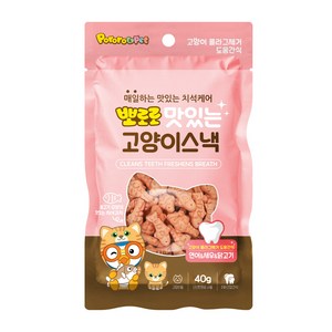 뽀로로 맛있는 고양이 스낵, 혼합맛(연어/새우/닭고기), 40g, 12개