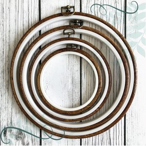 토이앤스티치/우드마블 원형 후프 4사이즈 자수용 고무수틀/수틀액자/프랑스자수/십자수, 우드마블원형후프-12cm, 1개