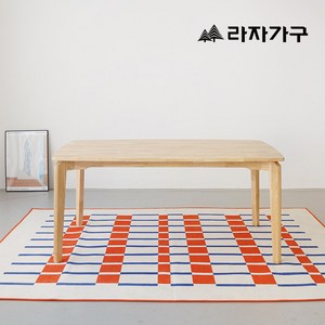 라자가구 브레드 낮은 4인 1400 원목 테이블 식탁, 식탁단품
